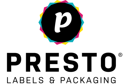 Logo for:  Presto Labels and Packaging